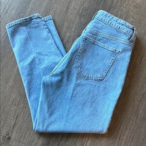 H&M High-Waist Jeans - Women’s 10, Light Blue
